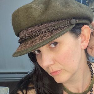 Brown vintage hat